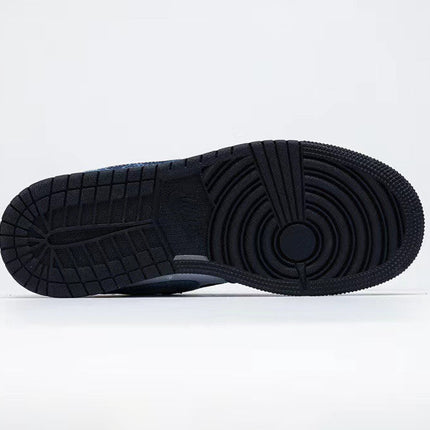 Men's Air Jordan 1 Washed Denim Shoes