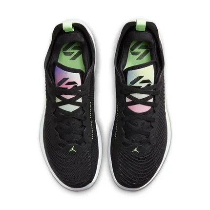 Men's Air Jordan Luka 1 Black Lime Glow Shoes
