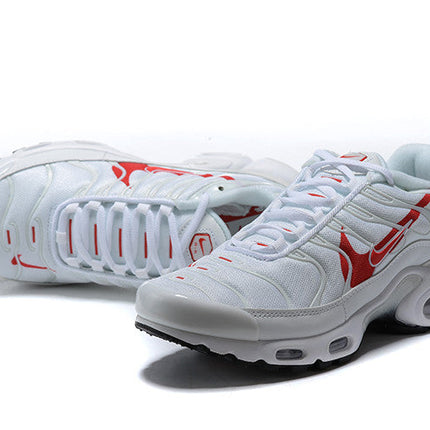 Men's Air Max Plus White Crimson Shoes