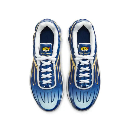 Men's Air Max Plus 3 Deep Royal Topaz Gold Shoes
