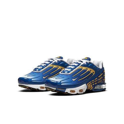 Men's Air Max Plus 3 Deep Royal Topaz Gold Shoes