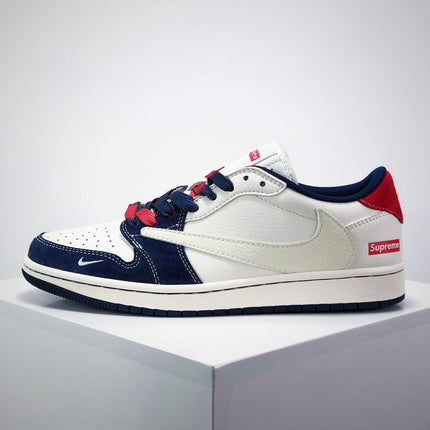 Men's Nike Travis Scott x Fragment Design x Air Jordan 1 Low OG Supreme Shoes