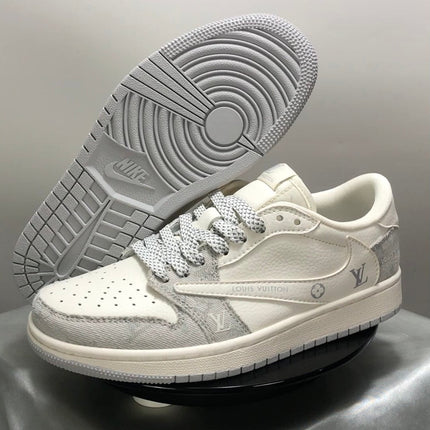 Men's Nike Travis Scott x Fragment Design x Jordan Air Jordan 1 Low OG Shoes