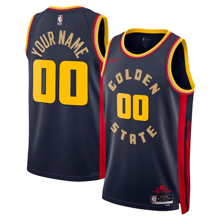 Custom Golden State Warriors 2024-2025 City Edition Swingman Navy Jersey