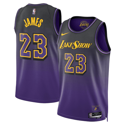 Lebron James Los Angeles Lakers 2024-2025 City Edition Swingman Purple Jersey