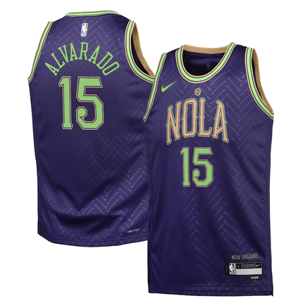 Jose Alvarado New Orleans Pelicans 2024-2025 City Edition Swingman Purple Jersey