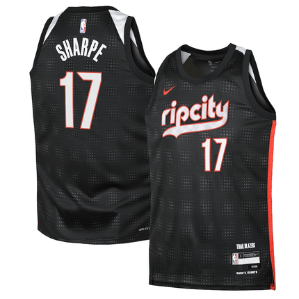 Shaedon Sharpe Portland Trail Blazers 2024-2025 City Edition Swingman Black Jersey