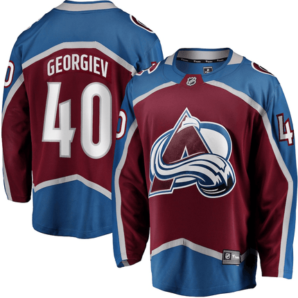 Alexandar Georgiev Colorado Avalanche 2024-2025 Home Breakaway Burgundy Jersey