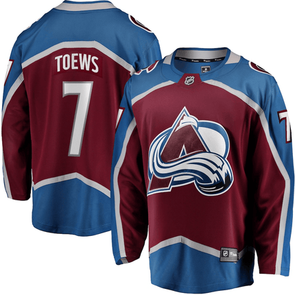 Devon Toews Colorado Avalanche 2024-2025 Home Breakaway Burgundy Jersey
