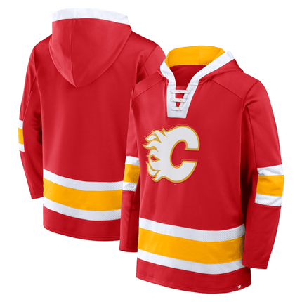 Calgary Flames 2024-2025 Inside Line Fleece Pullover Hoodie