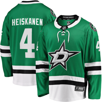 Miro Heiskanen Dallas Stars 2024-2025 Home Breakaway Kelly Green Jersey