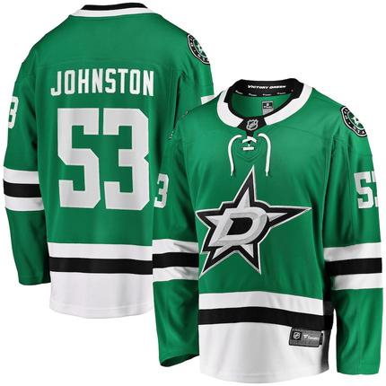 Wyatt Johnston Dallas Stars 2024-2025 Home Breakaway Kelly Green Jersey