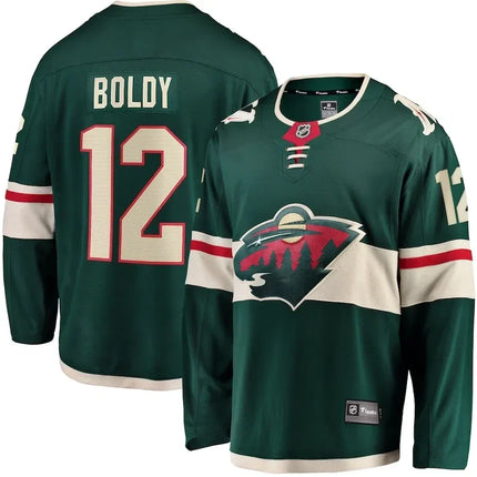 Matthew Boldy Minnesota Wild 2024-2025 Home Breakaway Green Jersey