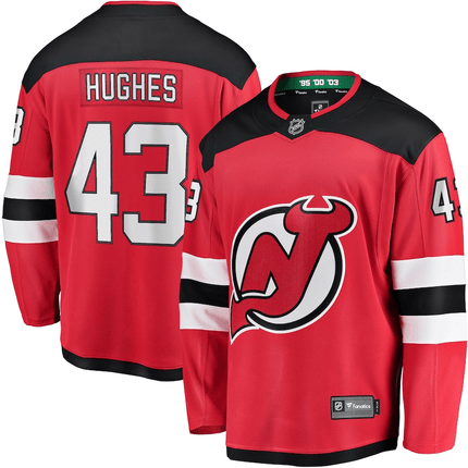 Luke Hughes New Jersey Devils 2024-2025 Breakaway Red Jersey