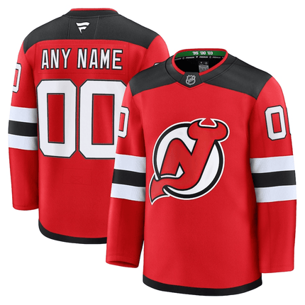 Custom New Jersey Devils 2024-2025 Home Premium Red Jersey