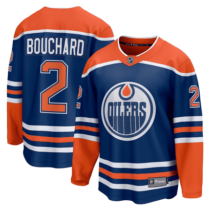 Evan Bouchard Edmonton Oilers 2024-2025 Home Breakaway Royal Jersey