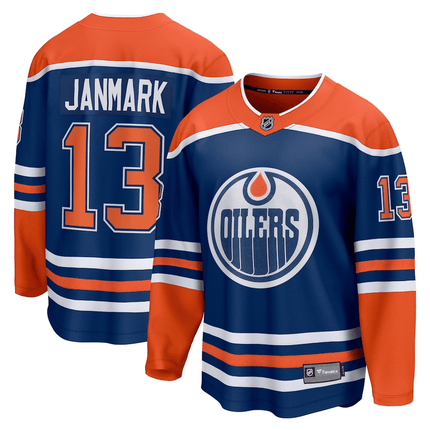Mattias Janmark Edmonton Oilers 2024-2025 Home Breakaway Royal Jersey