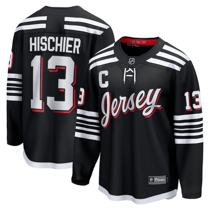 Nico Hischier New Jersey Devils 2024-2025 Alternate Premier Breakaway Black Jersey