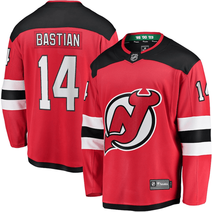 Nathan Bastian New Jersey Devils 2024-2025 Breakaway Red Jersey