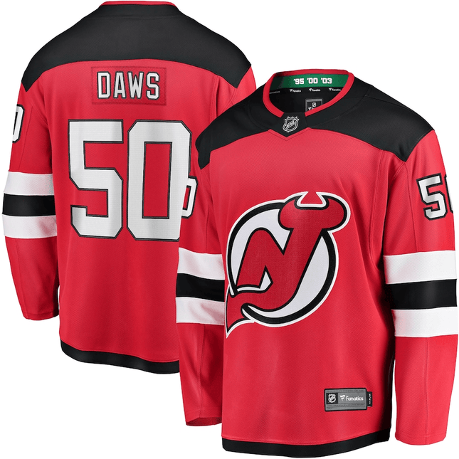 Nico Daws New Jersey Devils 2024-2025 Breakaway Red Jersey