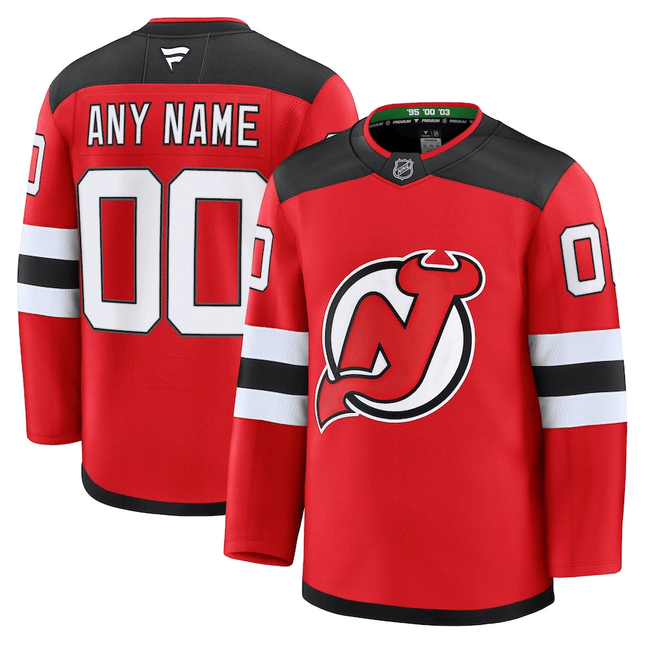 Custom New Jersey Devils 2024-2025 Home Premium Red Jersey