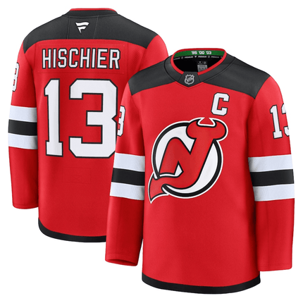 Nico Hischier New Jersey Devils 2024-2025 Home Premium Red Jersey