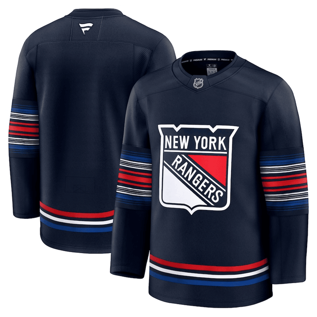 New York Rangers 2024-2025 Alternate Premier Breakaway Navy Jersey