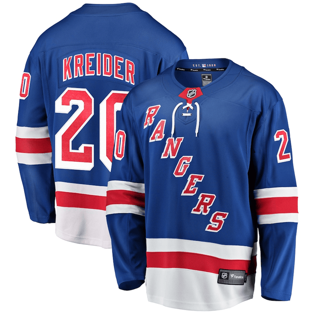 Chris Kreider New York Rangers 2024-2025 Home Breakaway Blue Jersey