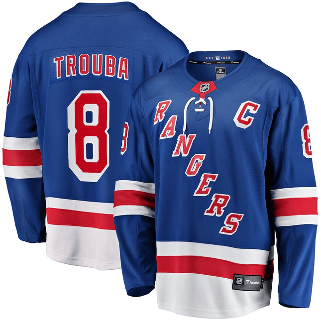 Jacob Trouba New York Rangers 2024-2025 Home Breakaway Blue Jersey
