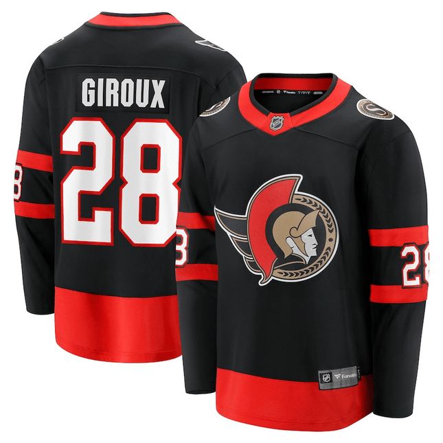 Claude Giroux Ottawa Senators 2024-2025 Home Breakaway Black Jersey