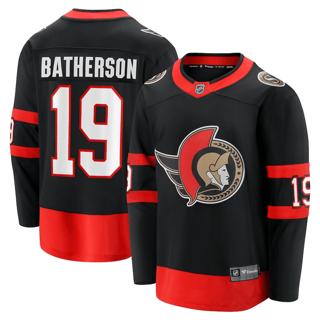 Drake Batherson Ottawa Senators 2024-2025 Home Breakaway Black Jersey