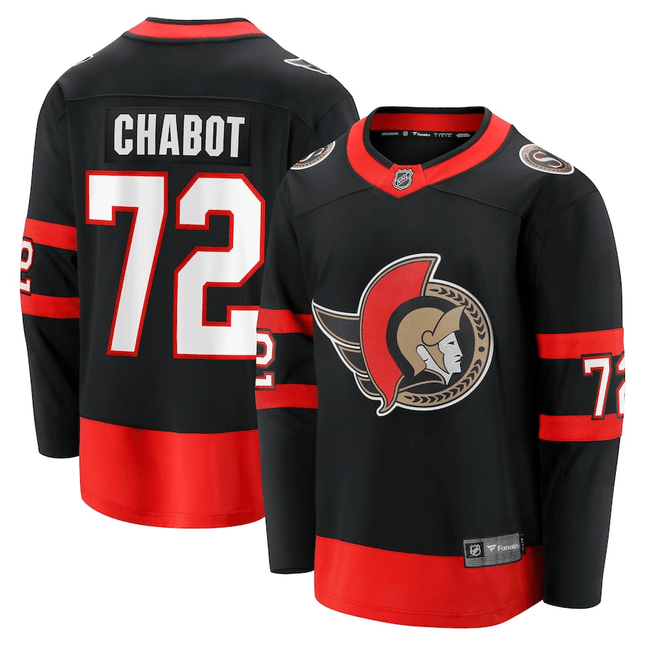 Thomas Chabot Ottawa Senators 2024-2025 Home Breakaway Black Jersey