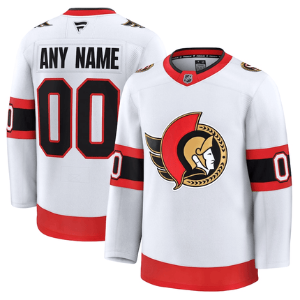 Custom Ottawa Senators 2024-2025 Away Premium White Jersey