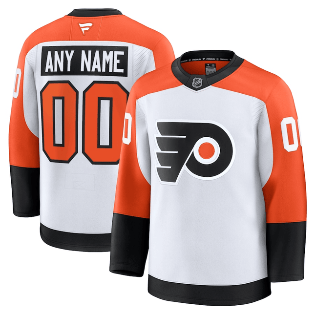 Custom Philadelphia Flyers 2024-2025 Away Premium White Jersey