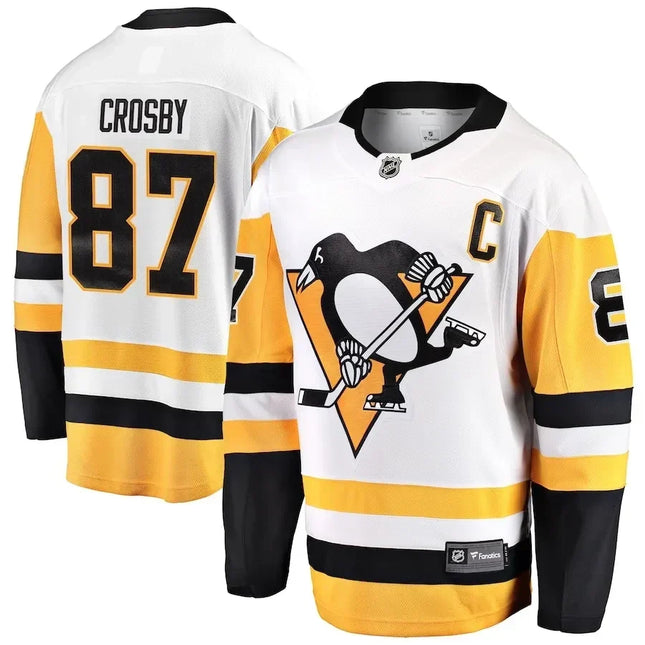 Sidney Crosby Pittsburgh Penguins 2024-2025 Away Premier Breakaway White Jersey