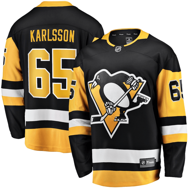 Erik Karlsson Pittsburgh Penguins 2024-2025 Home Breakaway Black Jersey