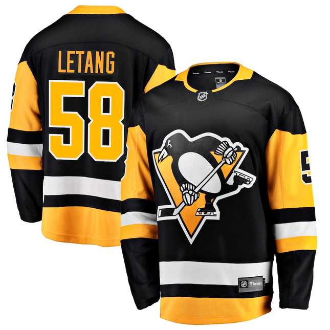 Kris Letang Pittsburgh Penguins 2024-2025 Home Breakaway Black Jersey