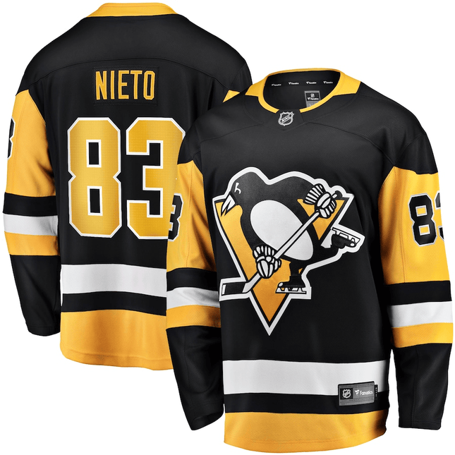 Matt Nieto Pittsburgh Penguins 2024-2025 Home Breakaway Black Jersey