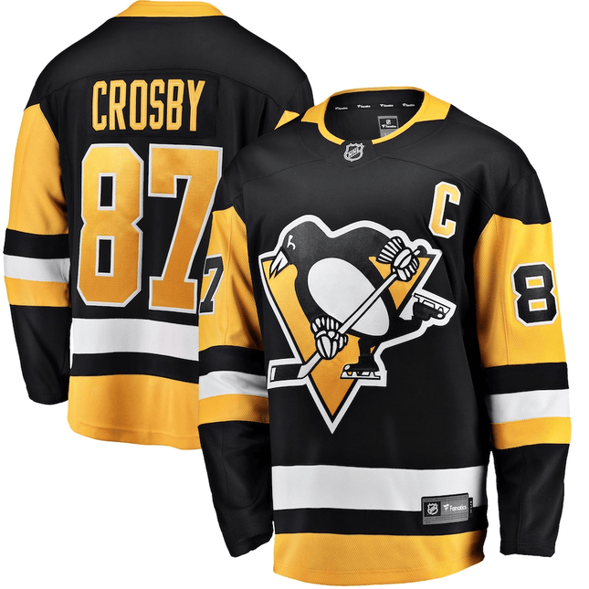 Sidney Crosby Pittsburgh Penguins 2024-2025 Home Breakaway Black Jersey