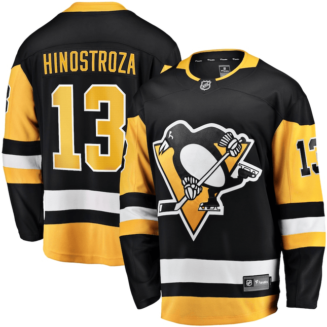 Vinnie Hinostroza Pittsburgh Penguins 2024-2025 Home Breakaway Black Jersey