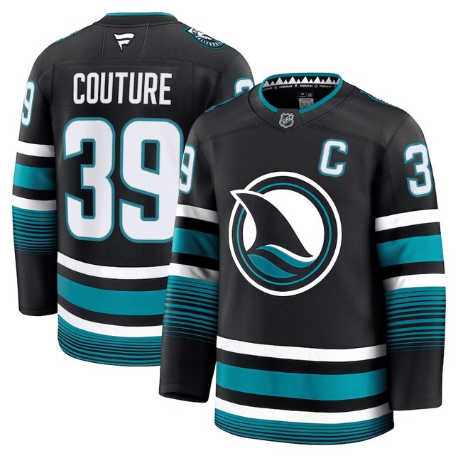 Logan Couture San Jose Sharks 2024-2025 Alternate Premium Black Jersey