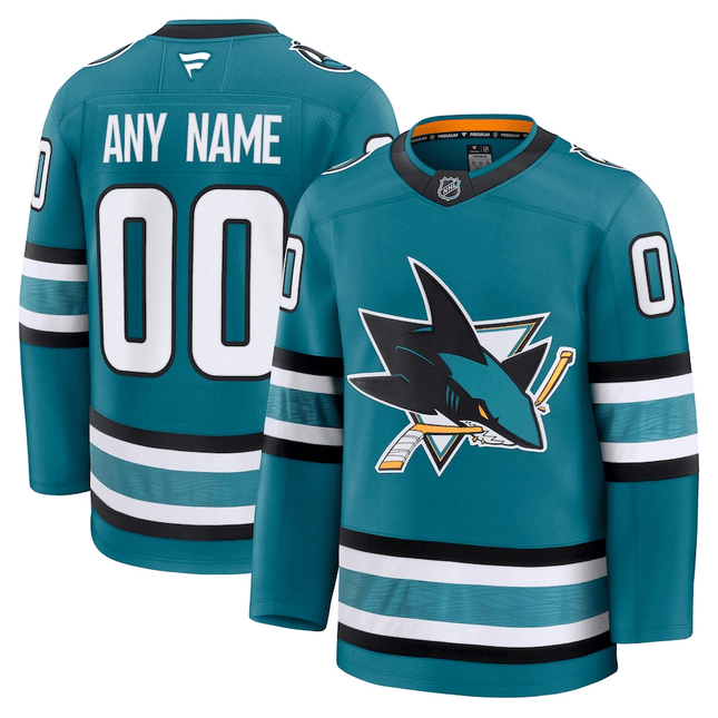 Custom San Jose Sharks 2024-2025 Home Premium Teal Jersey
