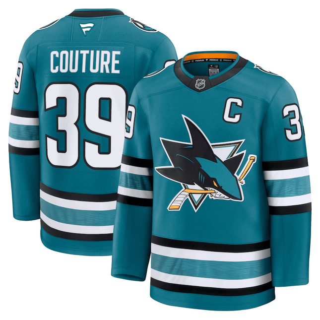 Logan Couture San Jose Sharks 2024-2025 Home Premium Teal Jersey