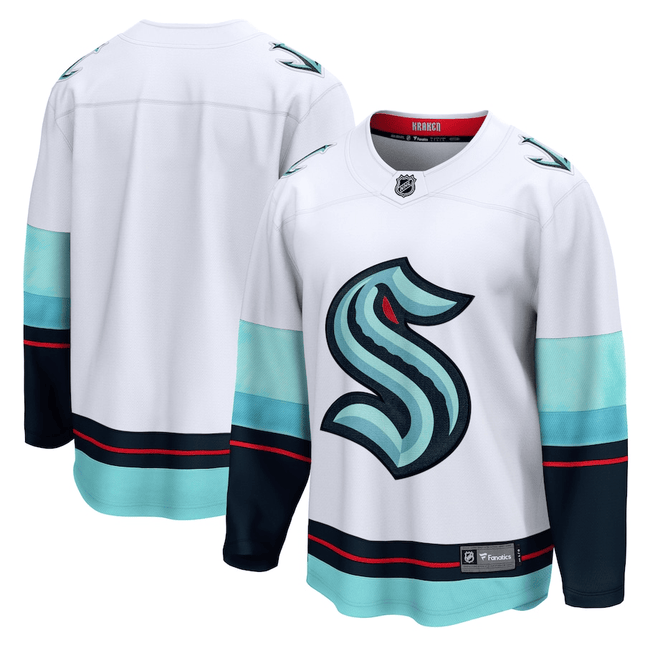 Seattle Kraken 2024-2025 Away Breakaway White Jersey