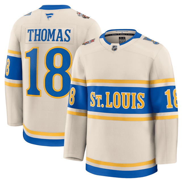 Robert Thomas St. Louis Blues 2024-2025 Winter Classic Premium Cream Jersey