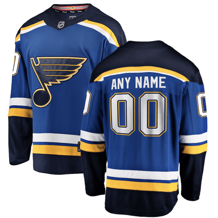 Custom St. Louis Blues 2024-2025 Breakaway Home Blue Jersey