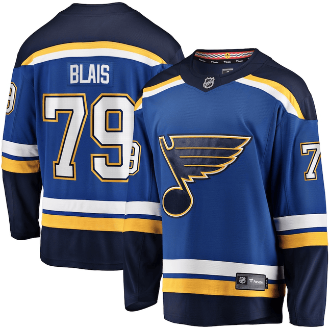 Sammy Blais St. Louis Blues 2024-2025 Breakaway Home Blue Jersey