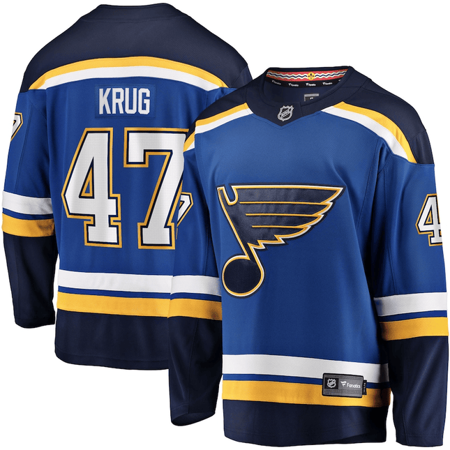 Torey Krug St. Louis Blues 2024-2025 Breakaway Home Blue Jersey