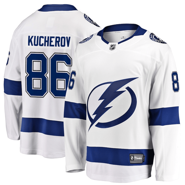Nikita Kucherov Tampa Bay Lightning 2024-2025 Away Premium White Jersey