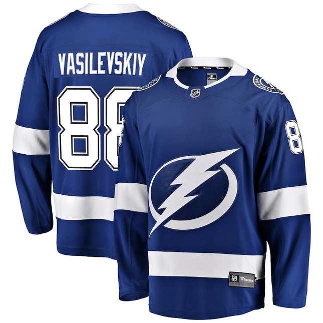 Andrei Vasilevskiy Tampa Bay Lightning 2024-2025 Home Breakaway Blue Jersey